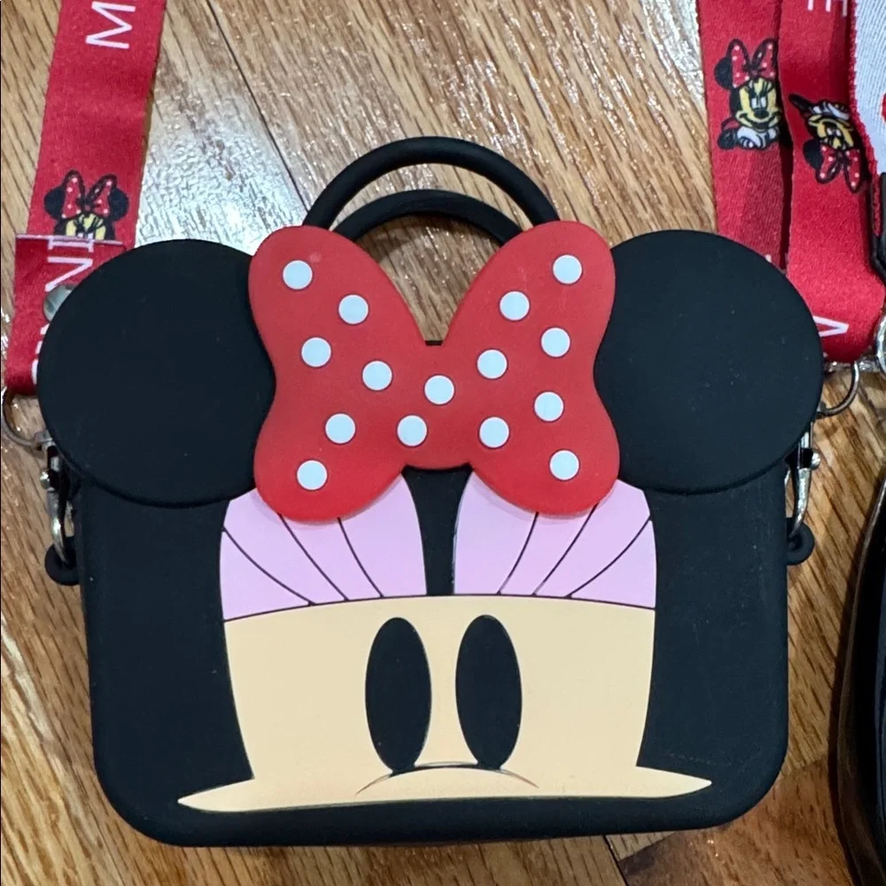 2 Minnie Mouse Kid Bags Red and Black